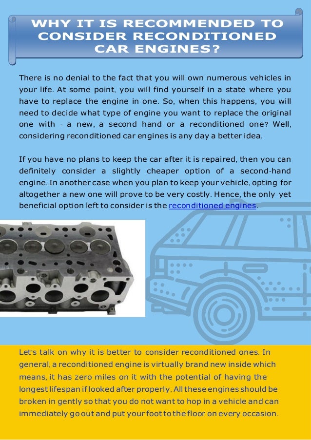 should i buy a reconditioned car