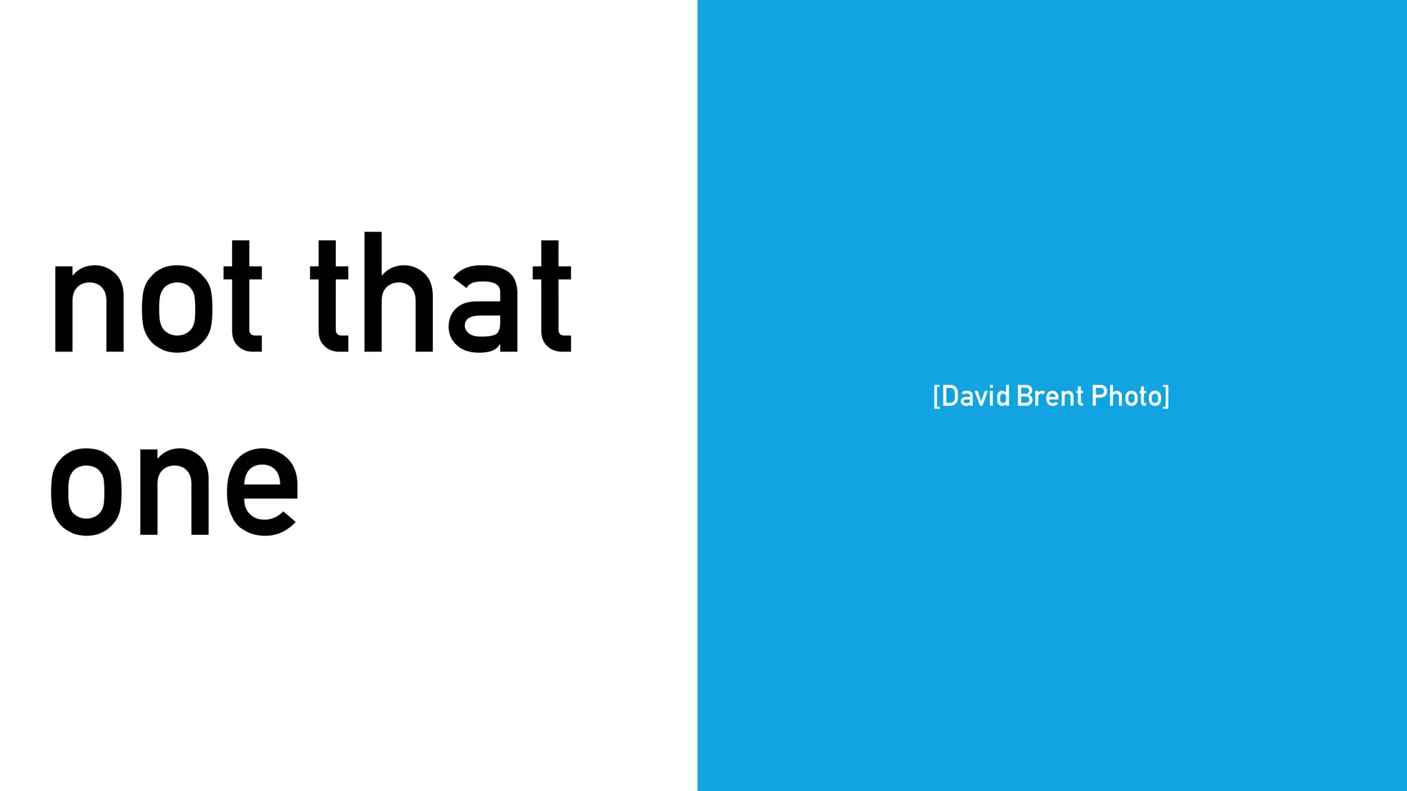 not that
one
[David Brent Photo]
 