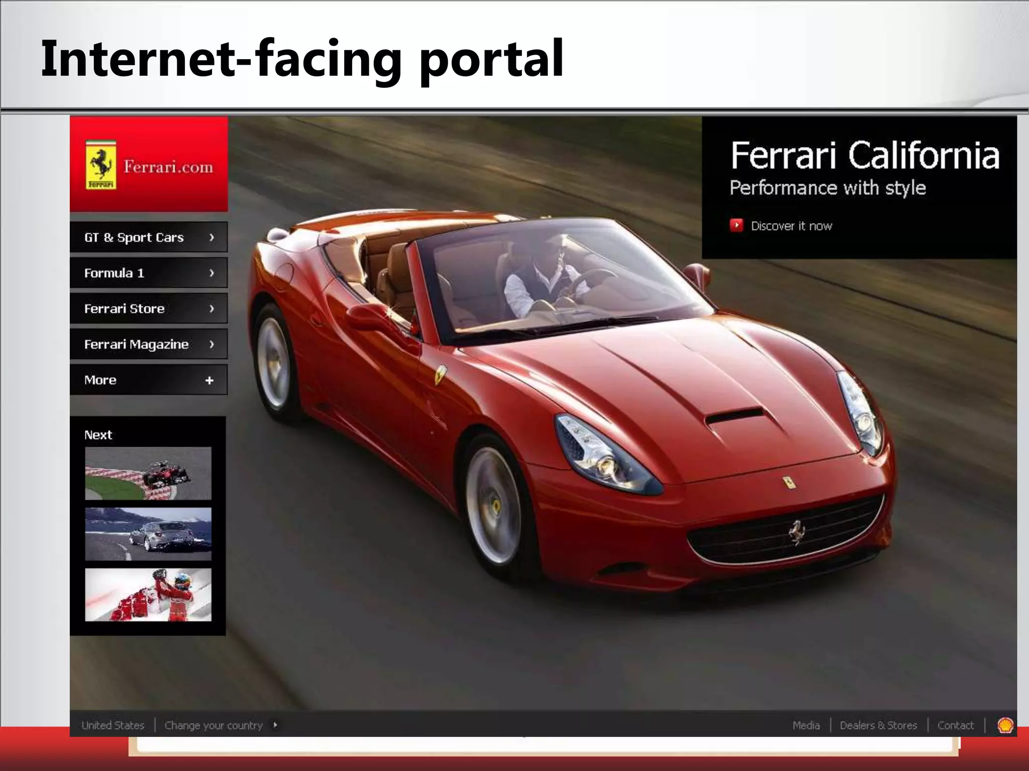Internet-facing portal