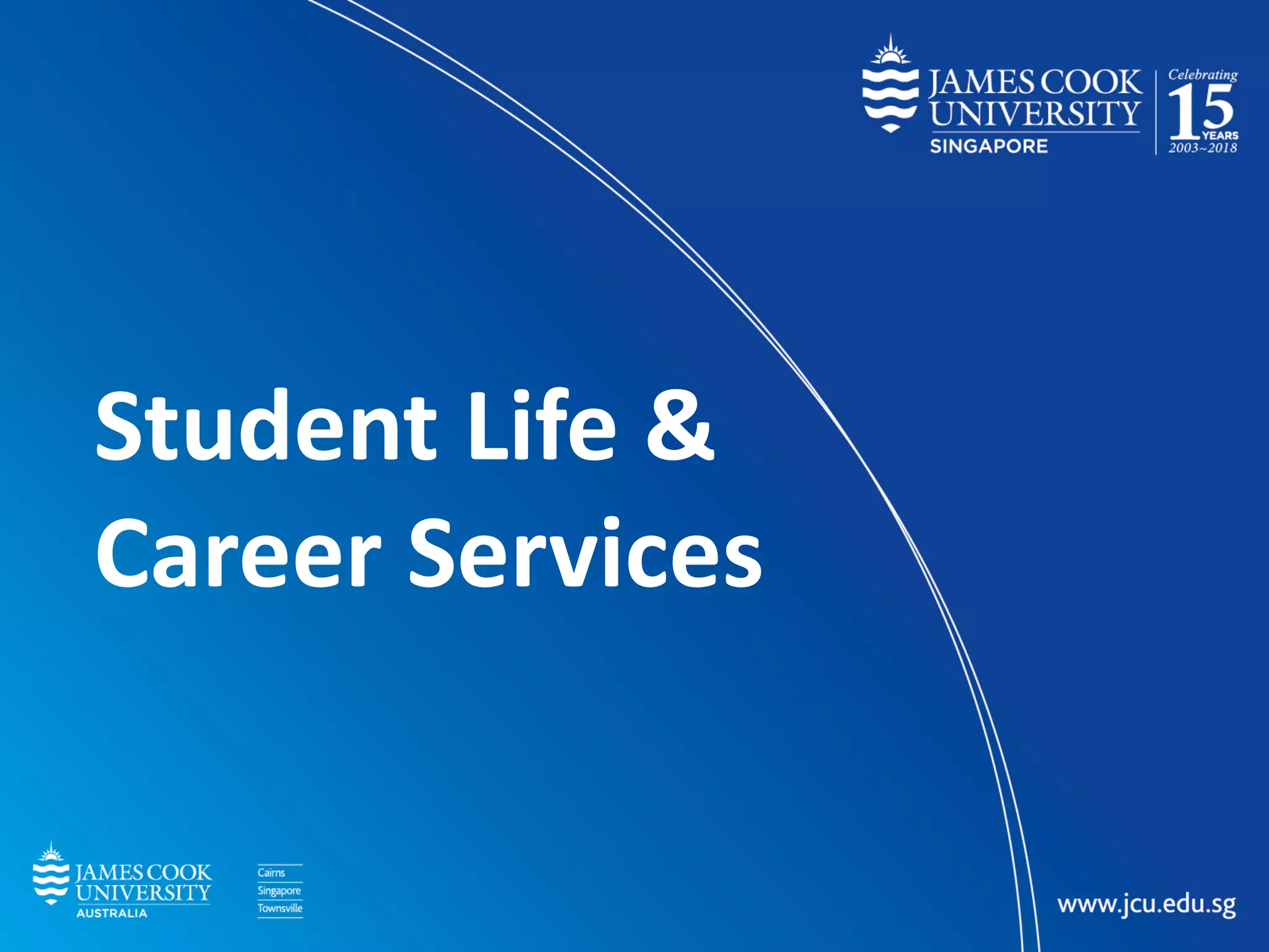Title
Subheading
Student Life &
Career Services
 