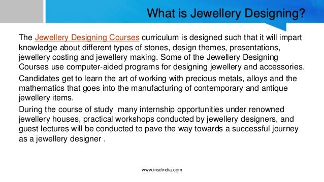 Career Opportunities in jewellery designing