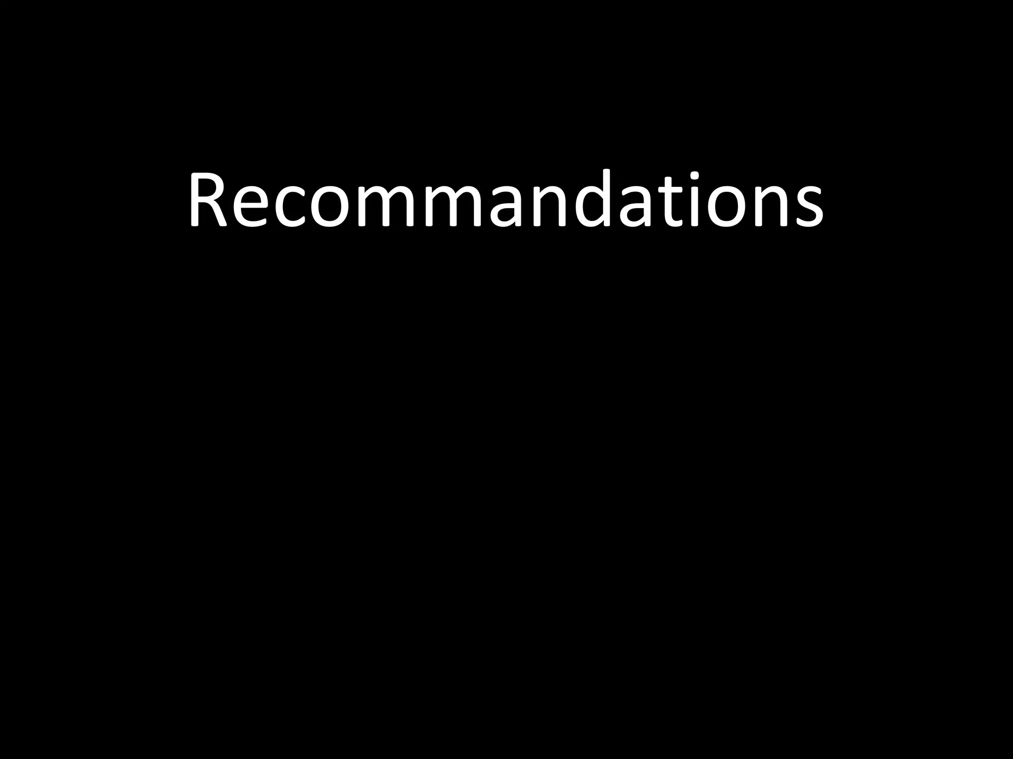 Recommandations