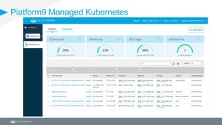 Platform9 Managed Kubernetes
 