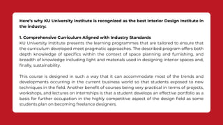 Why KU University is the Best Interior Design Institute.pdf