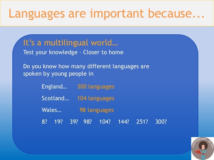 Why languages are important
