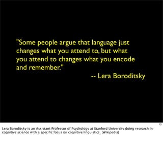 Why Languages Matter 20090123