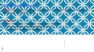 What is Genetic Testing
What is it? The testing of a person’s germline genes. This testing is typically performed using
biospecimens such as blood or cells
Why do it?
• Some families experience higher rates of cancer than others
• Risk based on personal or family history of cancer
• Informs cancer screening recommendations
2
 