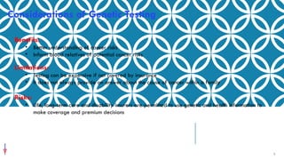 Considerations of Genetic Testing
Benefits:
• Better understanding of cancer risks
• Inform blood relatives of potential cancer risks
Limitations:
• Testing can be expensive if not covered by insurance
• It does not always provide an answer about the cause of cancer within a family
Risks:
• Life, long-term care and disability insurers are permitted to use genetic and health information to
make coverage and premium decisions
5
 