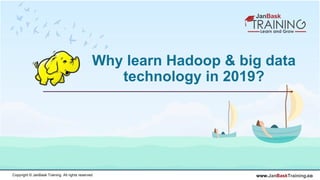 www.JanBaskTraining.coCopyright © JanBask Training. All rights reserved
Why learn Hadoop & big data
technology in 2019?
 