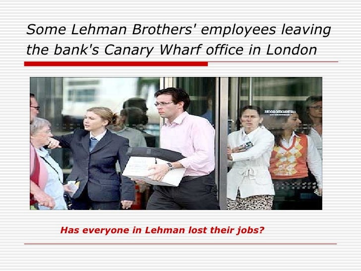 Why Lehman Bros Went Bust!!