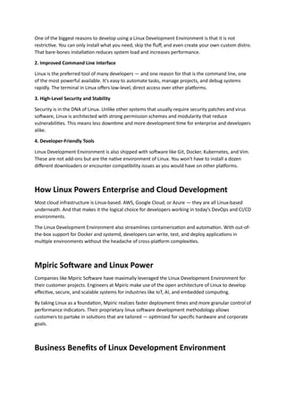 Why Linux Development Environment Is Better Than Other Platforms for ...