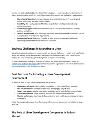 Why Linux Development Environment Is Better Than Other Platforms for ...