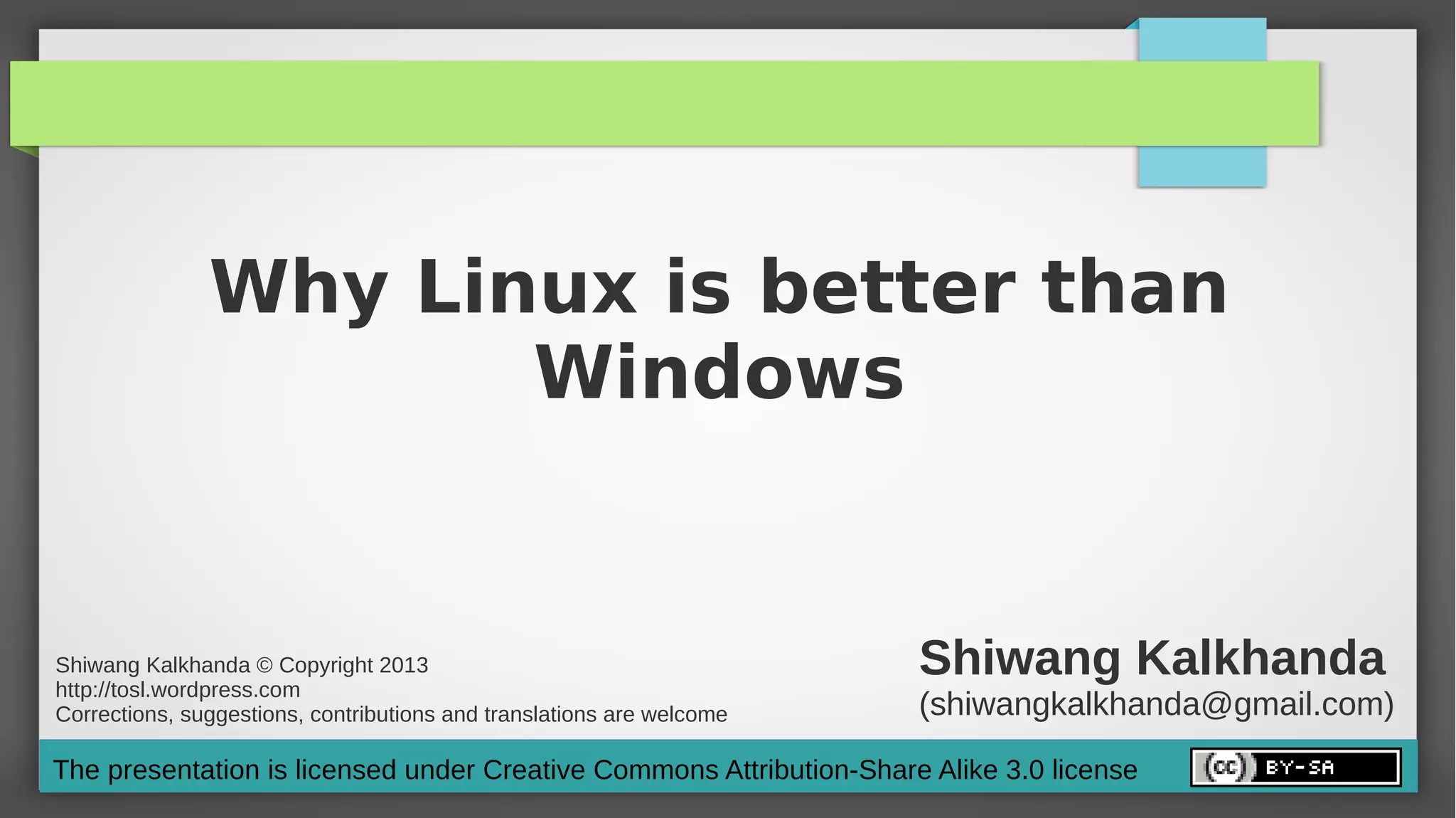 Why linux is better than windows | PPT