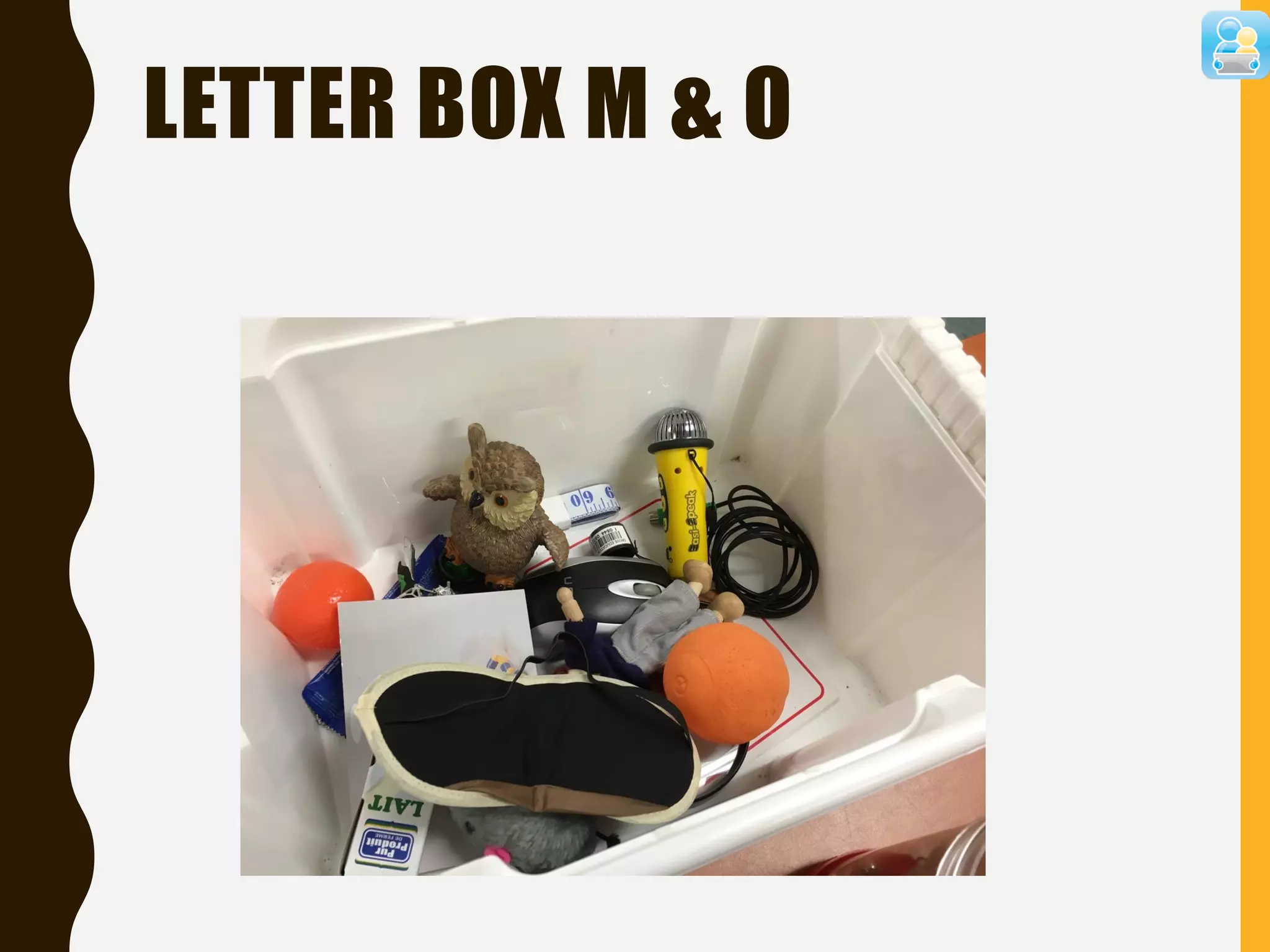 LETTER BOX M & O
 