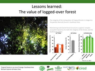 Why managing and restoring tropical forests matter