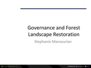 Why managing and restoring tropical forests matter