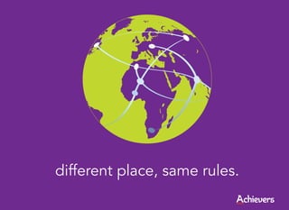 different place, same rules.
 