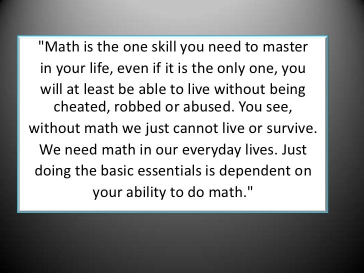Why Math Is Important 2