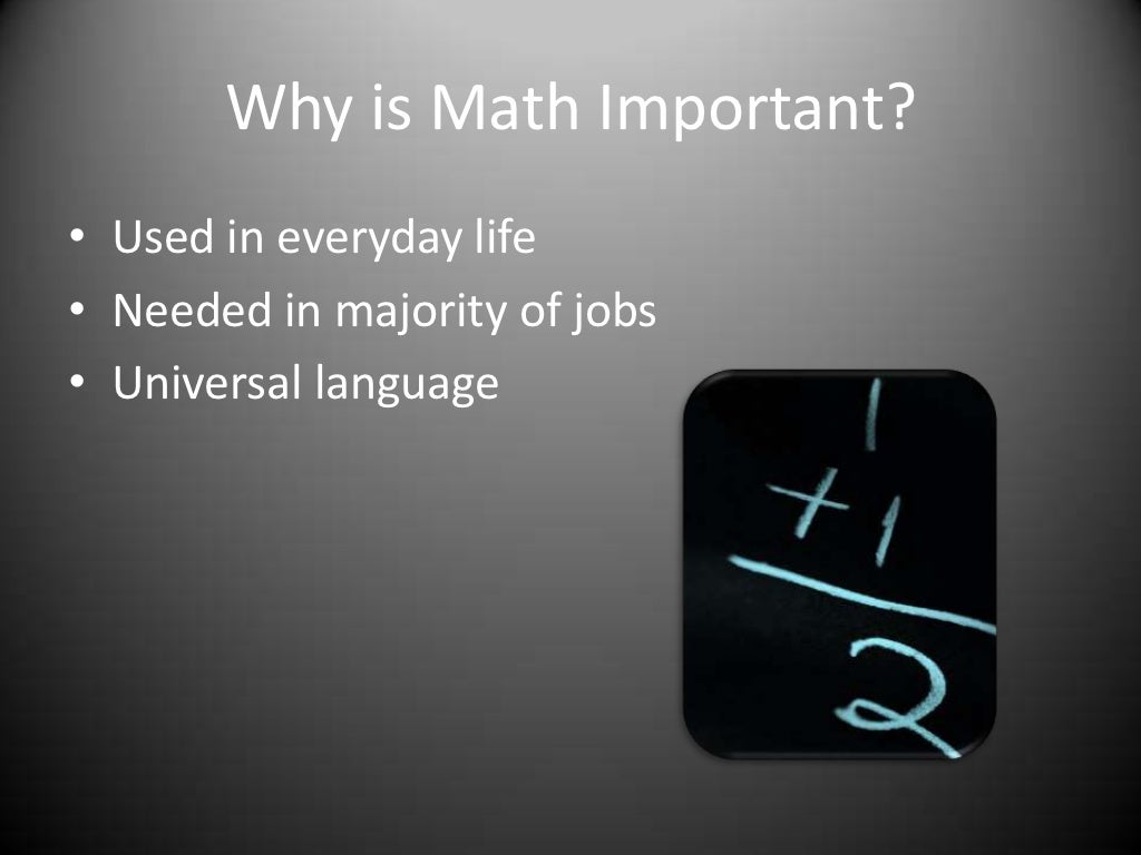 Why math is important 2
