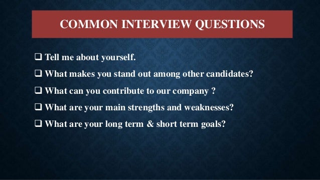 what makes you stand out from other candidates