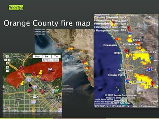 Orange County ﬁre map
 