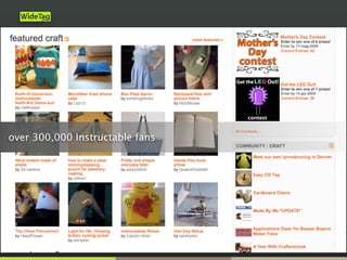 over 300,000 Instructable fans
 