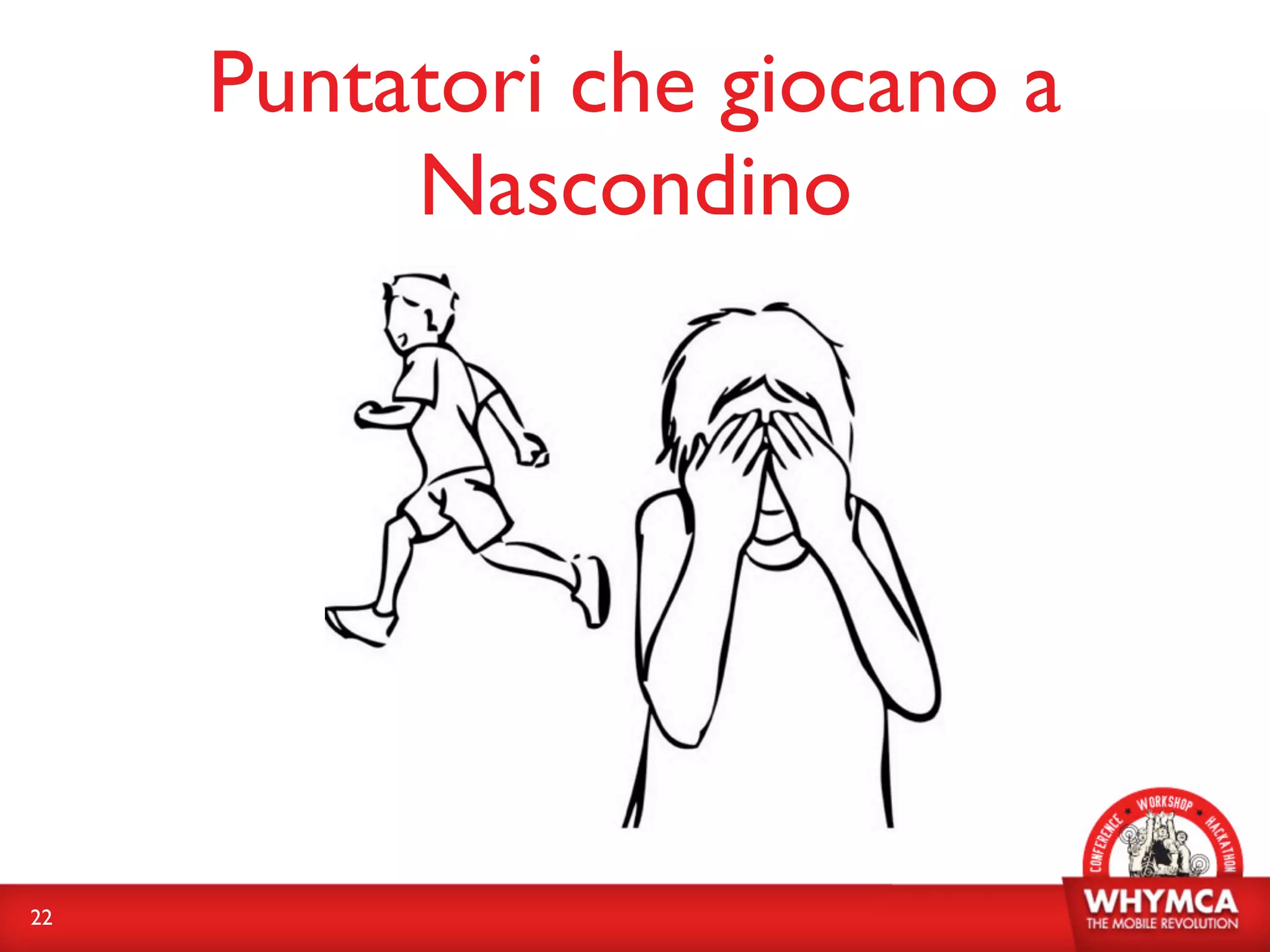 Puntatori che giocano a
          Nascondino




22
 