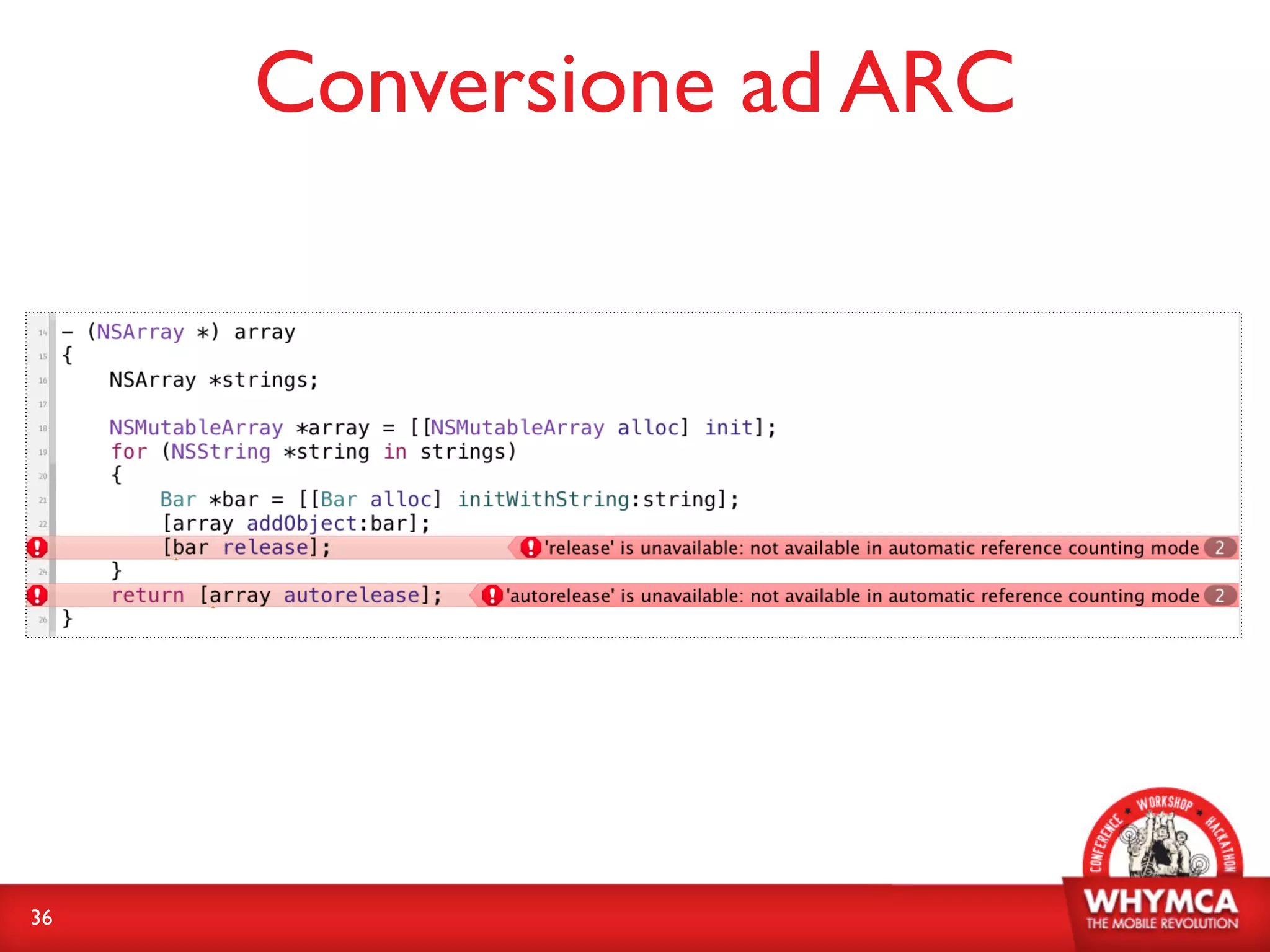 Conversione ad ARC




36
 