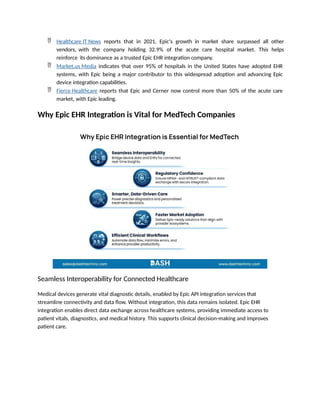 Role of Epic EHR Integration for MedTech Companies.pptx