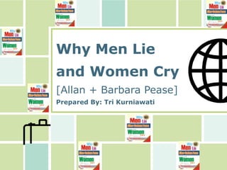 Why Men Lie 
and Women Cry 
[Allan + Barbara Pease] 
Prepared By: Tri Kurniawati 
 