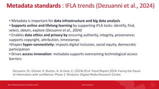 Why Metadata Standards and Models Matter? | PDF
