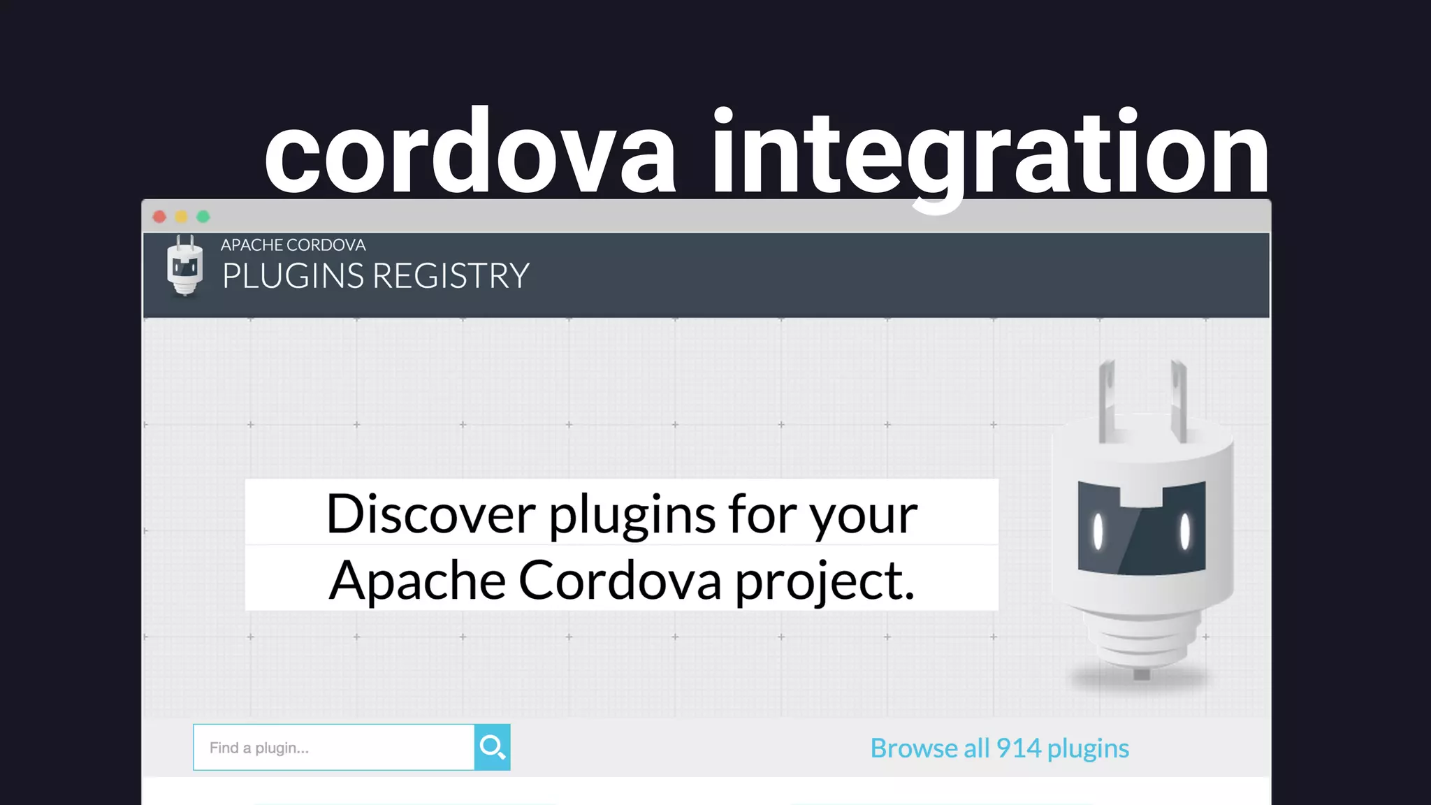 cordova integration
 
