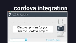 cordova integration
 