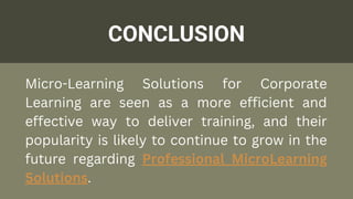 WHY MICROLEARNING ARE THE FUTURE OF CORPORATE TRAINING? | PDF