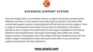 Why Microsoft Technology Stack Remains Popular for Big Enterprise Projects?