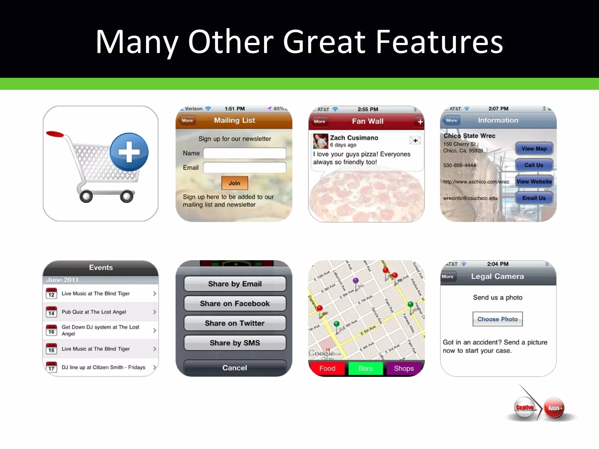 Many Other Great Features
 