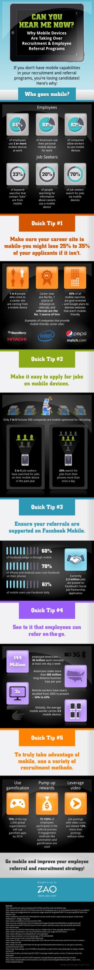 Why Mobile Devices Are Taking Over Recruitment and Employee Referral Programs [INFOGRAPHIC]