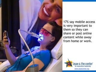 17% say mobile access is very important to them so they can share or post online content while away from home or work.  http://www.flickr.com/photos/scragz/ 