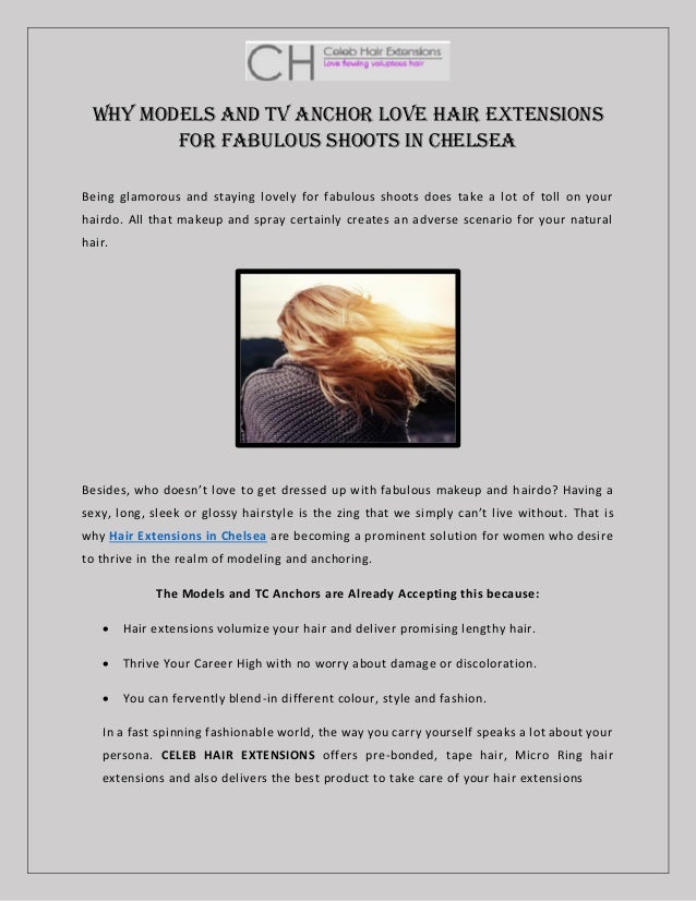 Why Models And Tv Anchor Love Hair Extensions For Fabulous Shoots In