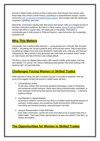 Why More Women in Skilled Trades Means a Brighter Future | Careers ...