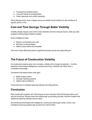 Why Most Construction Projects Fail at Visibility and How Drones Fix ...