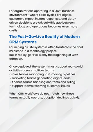 Why Most CRM Implementations Fail After Go-Live (And How to Prevent It ...