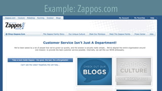 Example: Zappos.com
 