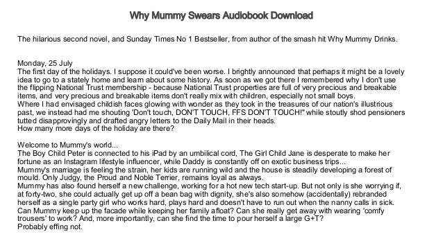 why mummy swears book why mummy swears book