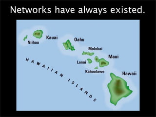 Networks have always existed.
 