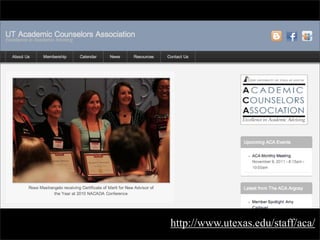 http://www.utexas.edu/staff/aca/
 