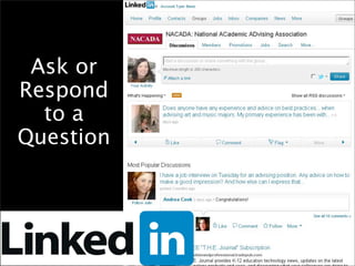 Ask or
Respond
  to a
Question
 