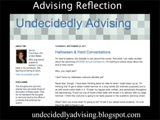 Advising Reﬂection




undecidedlyadvising.blogspot.com
 