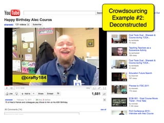 Crowdsourcing
 Example #2:
Deconstructed
 