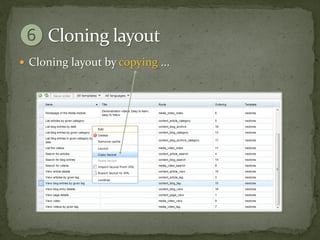  Cloning layout by copying ...
 